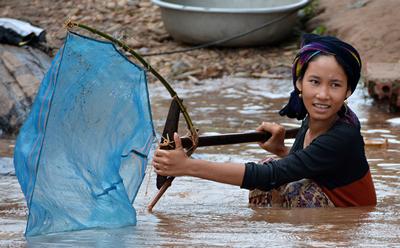 Fishing in the Mekong River